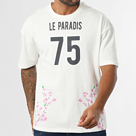 Classic Series - Tee Shirt Oversize Large 571 Beige Clair Floral