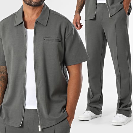 Oanviso Survêtement 2 Pièces Homme - Ensemble Jogging Été T-Shirt Manches Courtes Et Shorts - Style Décontracté Sport