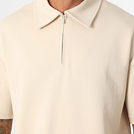 Ikao - Ensemble Polo Manches Courtes Et Pantalon Jogging 597 Beige Clair