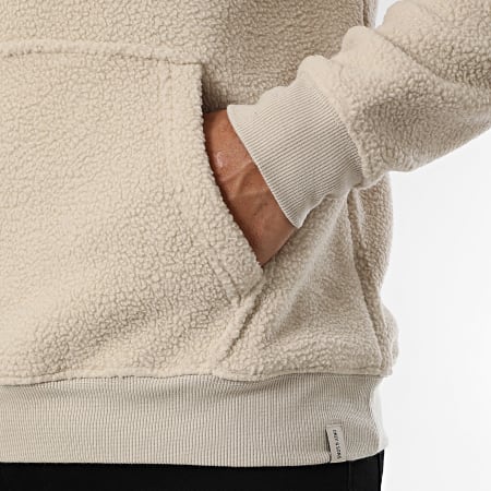 Only And Sons - Sweat Polaire Col Zippé Emilio Beige
