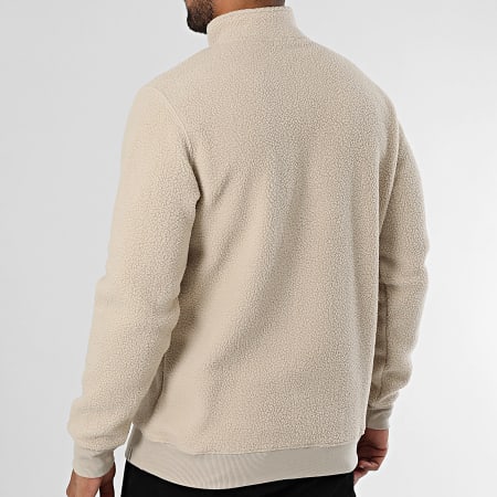 Only And Sons - Sweat Polaire Col Zippé Emilio Beige