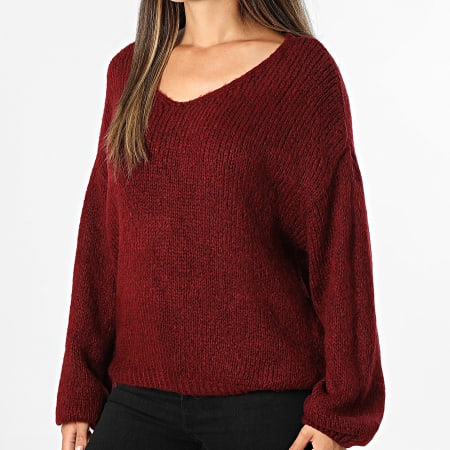 Only - Pull Femme Dinea Bordeaux