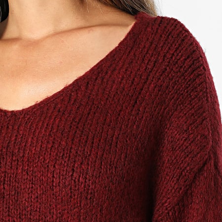 Only - Pull Femme Dinea Bordeaux
