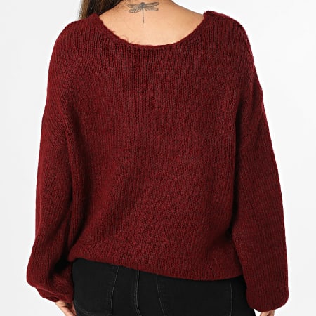 Only - Pull Femme Dinea Bordeaux
