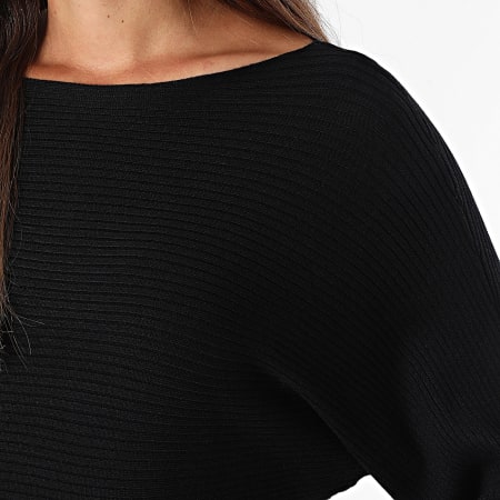 Only - Pull Texturé Femme Adaline Noir