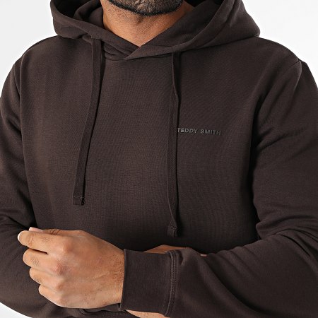 Teddy Smith - Sweat Capuche Nark 10816921D Marron Foncé