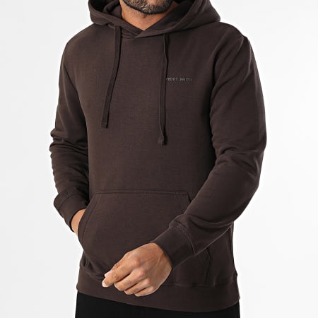 Teddy Smith - Sweat Capuche Nark 10816921D Marron Foncé
