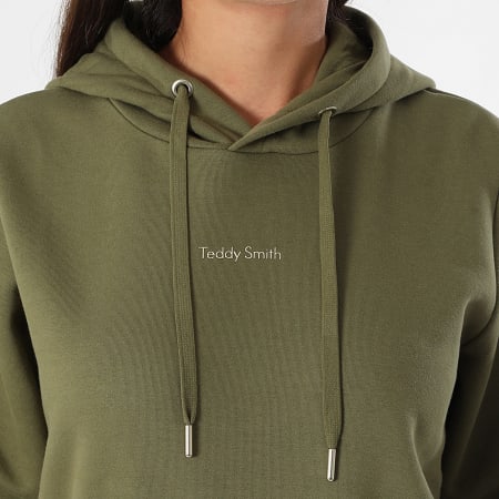 Teddy Smith - Sweat Capuche Femme Solene 30817110D Vert Kaki