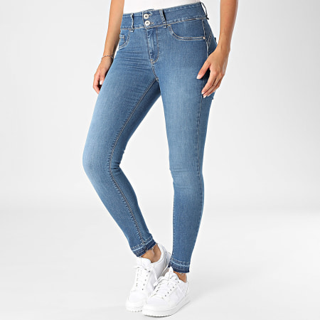 Tiffosi - Vaqueros pitillo de mujer Double Up 10055629 Denim azul