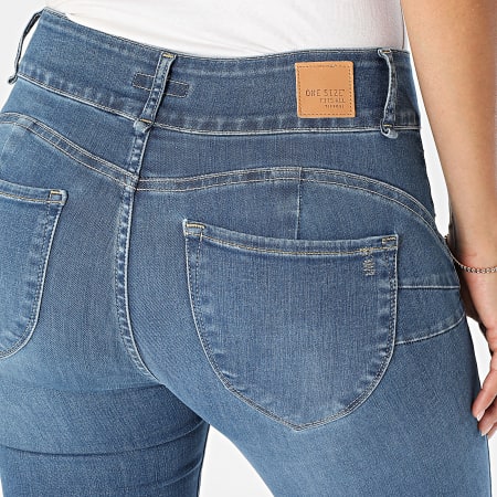 Tiffosi - Vaqueros pitillo de mujer Double Up 10055629 Denim azul