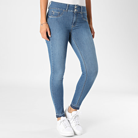 Tiffosi - Vaqueros pitillo de mujer Double Up 10055629 Denim azul