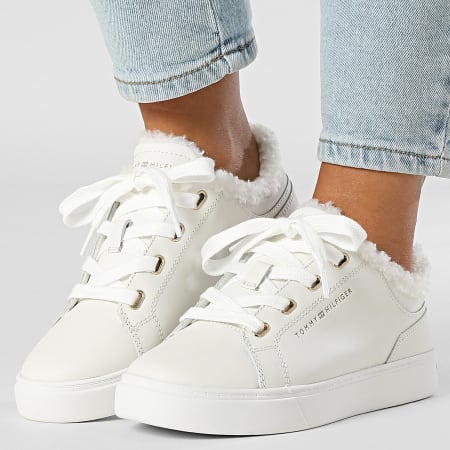 Tommy Hilfiger - Baskets Femme Casual Cupsole 8824 Ecru