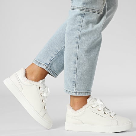 Tommy Hilfiger - Baskets Femme Casual Cupsole 8824 Ecru