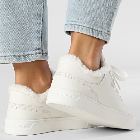 Tommy Hilfiger - Baskets Femme Casual Cupsole 8824 Ecru
