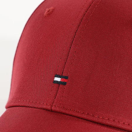 Tommy Hilfiger - Casquette Flag Cotton 6 Panel 3008 Bordeaux