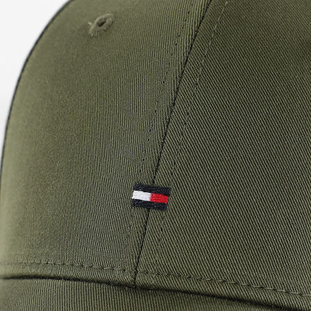 Tommy Hilfiger - Casquette Flag Cotton 6 Panel 3008 Vert Kaki