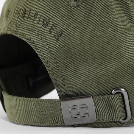 Tommy Hilfiger - Casquette Flag Cotton 6 Panel 3008 Vert Kaki