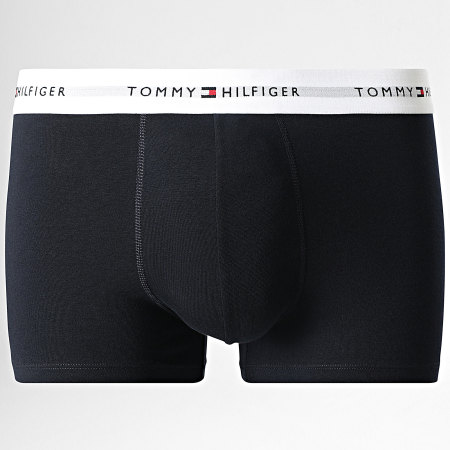 Tommy Hilfiger - Lot De 3 Boxers Trunk 2761 Bleu Marine Bleu Roi Bordeaux