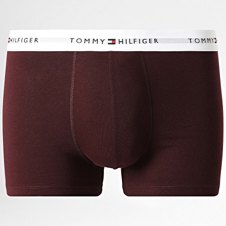 Tommy Hilfiger - Lot De 3 Boxers Trunk 2761 Bleu Marine Bleu Roi Bordeaux