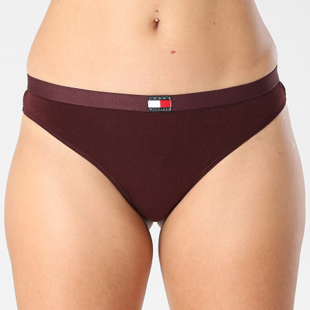 Tommy Hilfiger - Lot De 5 Strings Femme Blanc Noir Rose Clair Rouge Foncé Bordeaux