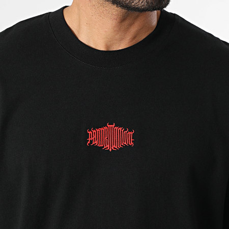 Vald - Tee Shirt Oversize Pandemonium Noir Rouge
