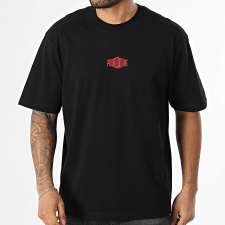 Vald - Tee Shirt Oversize Pandemonium Noir Rouge