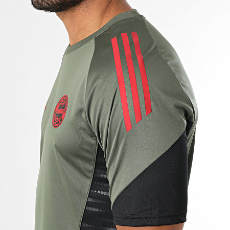 Adidas Sportswear - Tee Shirt A Bandes Bayern Munich JN5623 Vert Kaki