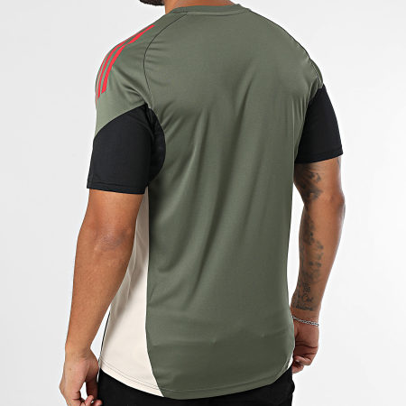 Adidas Sportswear - Tee Shirt A Bandes Bayern Munich JN5623 Vert Kaki