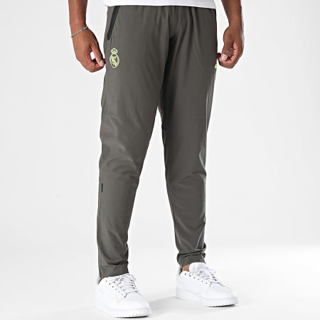 Adidas Sportswear - Pantalon Jogging Regular Fit Real Madrid JV5321 Vert Kaki Jaune