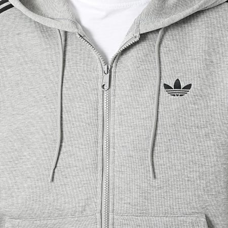 Adidas Originals - Zip Hoodie With Spacer Stripes JW5965 Chiné