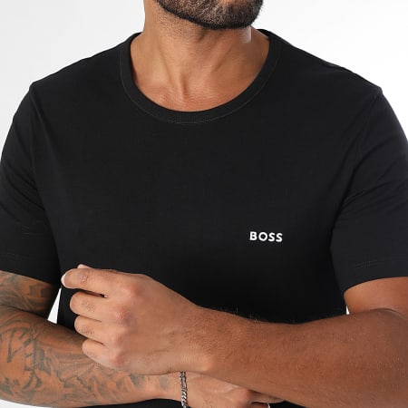 BOSS - Lot De 3 Tee Shirts 50532468 Blanc Bordeaux Noir