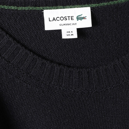 Lacoste - Pull Logo Brodé Crocodile Classic Fit Bleu Marine