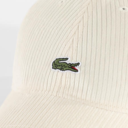Lacoste - Casquette Logo Brodé Corcodile Beige