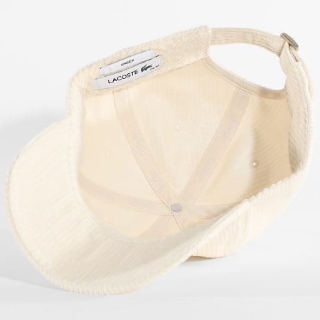 Lacoste - Casquette Logo Brodé Corcodile Beige
