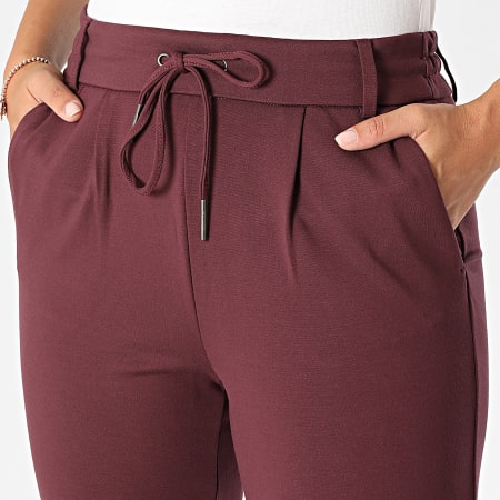 Only - Pantalon Femme Poptrash Life Bordeaux