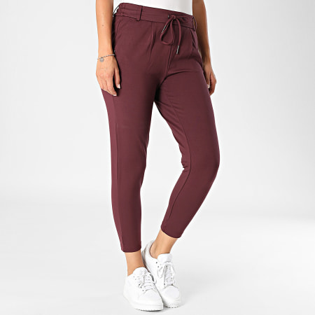 Only - Pantalon Femme Poptrash Life Bordeaux