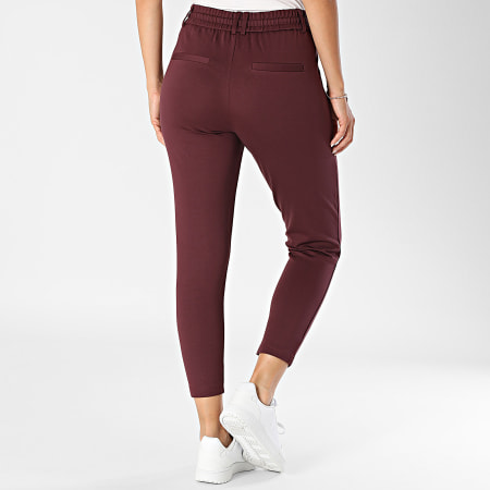 Only - Pantalon Femme Poptrash Life Bordeaux