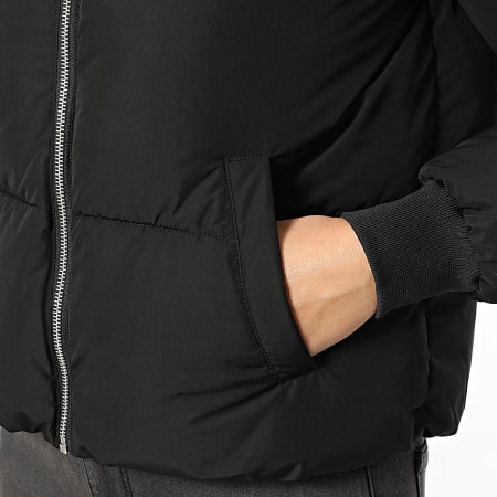 Only - Edredón con capucha para mujer New Erica Life Black Zip