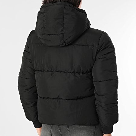 Only - Edredón con capucha para mujer New Erica Life Black Zip