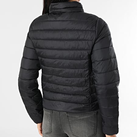 Only - Chaqueta de pluma con cremallera Tahia, negra, para mujer