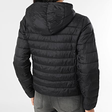 Only - Edredón con capucha y cremallera negro Tahia para mujer