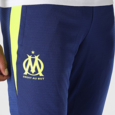 Puma - OM Pantaloni da allenamento 781542 Bleu Roi Jaune Fluo