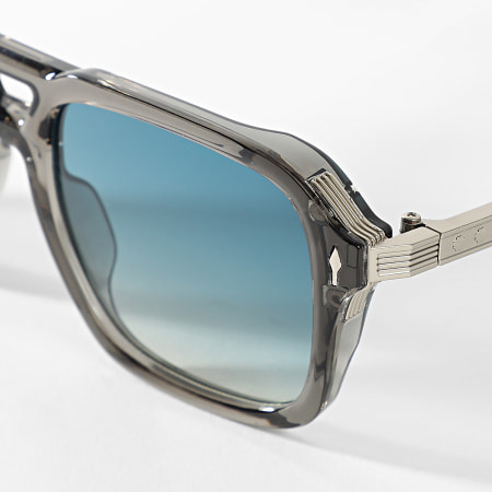 Classic Series - Lunettes De Soleil 707 Gris Anthracite Argenté Bleu Dégradé