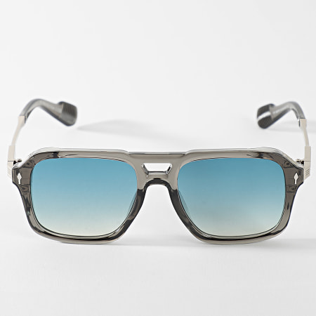Classic Series - Lunettes De Soleil 707 Gris Anthracite Argenté Bleu Dégradé