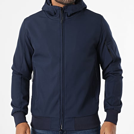 Frilivin - Chaqueta con capucha y cremallera Navy 056