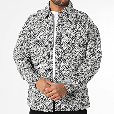 Frilivin - Camicia over 802 Nero Bianco