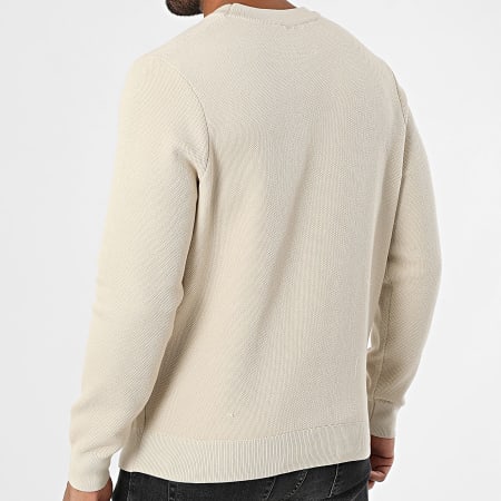 Classic Series - Sudadera de cuello redondo con textura 190 Beige claro