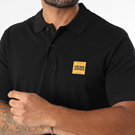 Jack And Jones - Polo Manches Courtes Brandy Noir