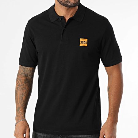 Jack And Jones - Polo Manches Courtes Brandy Noir