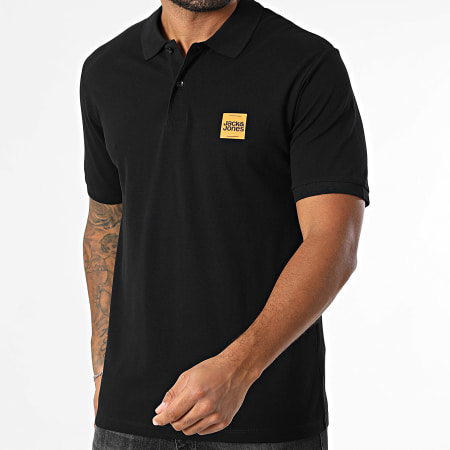Jack And Jones - Polo Manches Courtes Brandy Noir